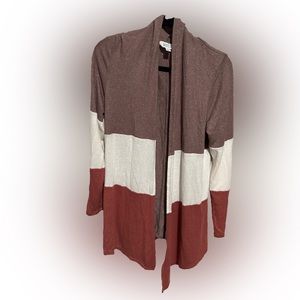 Color block cardigan L